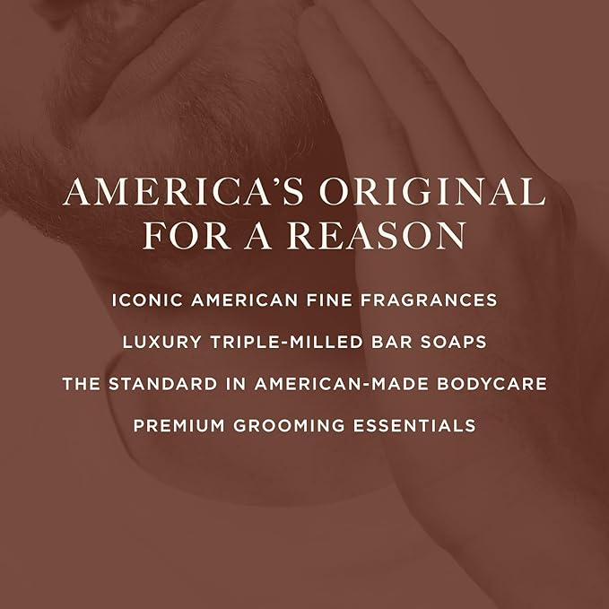 Caswell-Massey Greenbriar Natural Bar Soap for Men, Moisturizing Body Soap Bar for All Skin Types, Made with Essential Oils & Plant-Based Formula for Soft Skin, Made in USA, 5.8 oz