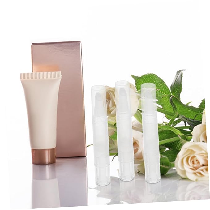 Didiseaon 3pcs Refillable Nail Oil Pen Set 5ML Empty Cuticle Oil Applicator with Tip for Travel and On The Go Nail Care