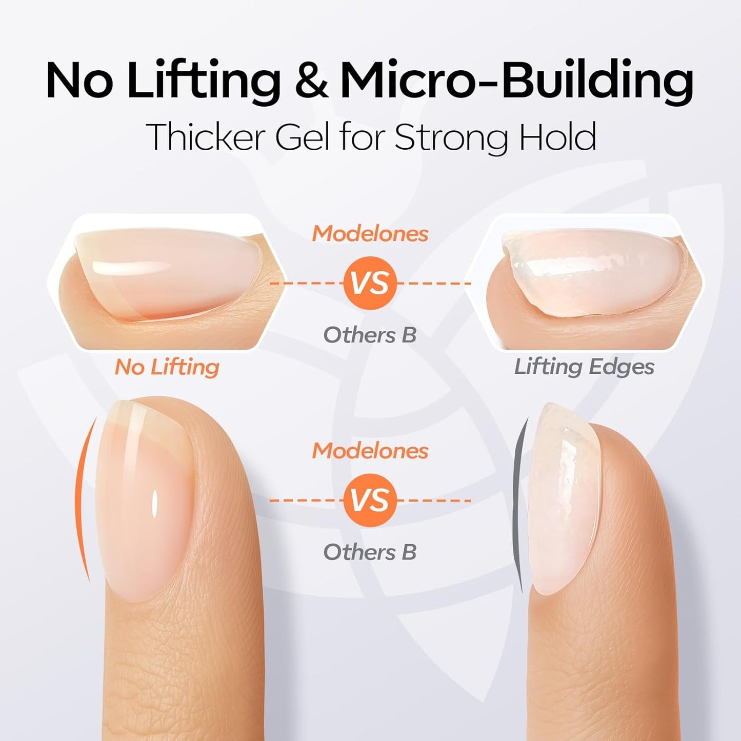 Modelones Gel Top Coat and Upgrade Silky Base, 2 Pcs 15ml Base and Top Coat Set Clear No Wipe Diamond Shine Easy Apply Gel Polish Soak Off U V LED Nail Art Home DIY Manicure Gift for Women Beginners