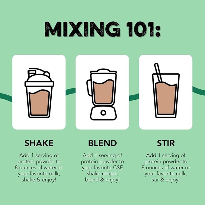 Clean Simple Eats Whey Protein Powder, Mint Chocolate Cookie Flavor, Naturally Sweetened, 100% Grass Fed Protein Powder with Digestive Enzymes, No Artificial Ingredients, Gluten Free, 30 Srvgs