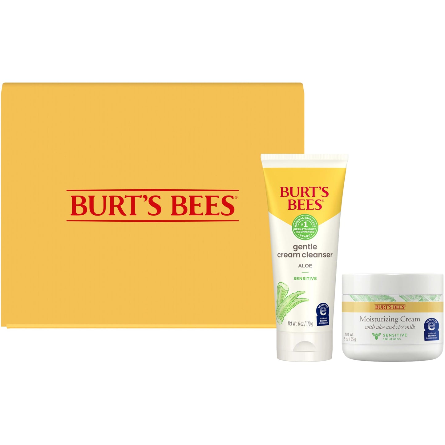 Burt's Bees Back To School Dorm Essentials, Calming Night Cream, With Aloe and Rice Milk, Face Moisturizer For Sensitive Skin, 98.8 Percent Natural Origin, 1.8 oz. Tub