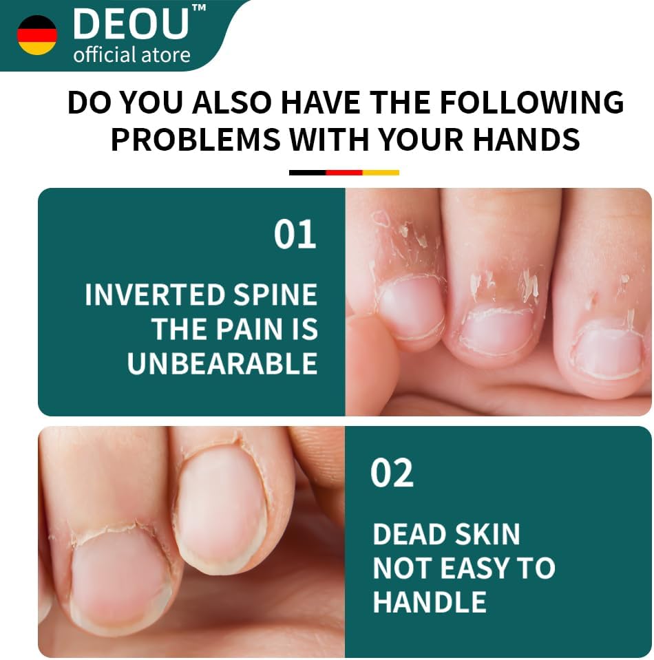 DEOU professional cuticle scissors, salon manicure tools, stainless steel eyelash trimmer, Manicurist nail care blade, extremely sharp, for women's manicure (Cuticle scissors + Gift box)