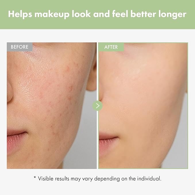 Cica Pore Primer, Face Primer, Pore Minimizer, Matte Finish Blurring Primer for Oily Skin, Sebum Control, Smooths Fine Lines & Wrinkles, Long-lasting Makeup, K Beauty, 20ml / 0.67 fl. oz.