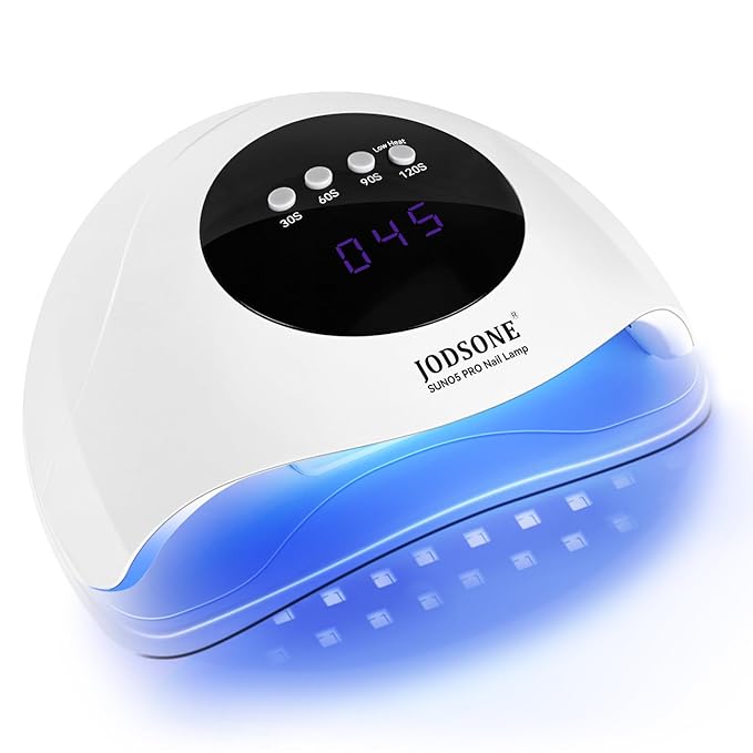JODSONE U V LED Nail Lamp Professional Cure Auto Sensor and 4 Timer Gel Nail Lamp White