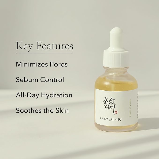 Beauty of Joseon Glow Serum Propolis and Niacinamide Hydrating Facial Soothing Moisturizer for Uneven Skin Tone Korean Skin Care 30ml 1 fl.oz