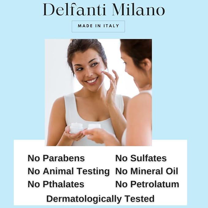 Delfanti Milano • HYALURONIC AGE DEFYING NIGHT CREAM • Face and Neck Moisturizer • Made in Italy