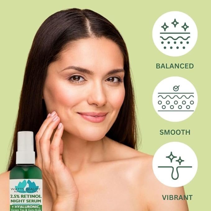 2.5% Retinol Serum Enhanced with 50% Hyaluronic Acid - Anti Aging Retinol for Fine Lines, Wrinkles, Blemishes, Large Pores & More - No Parabens, No Animal Testing or Ingredients (1oz)