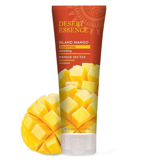 Desert Essence Island Mango Conditioner - 8 Fl Ounce - Enriching - Detangles Hair - Naturally Moisturizes - Soft & Supple - Refreshing - Smooth & Silky - Shea Butter - Jojoba Oil