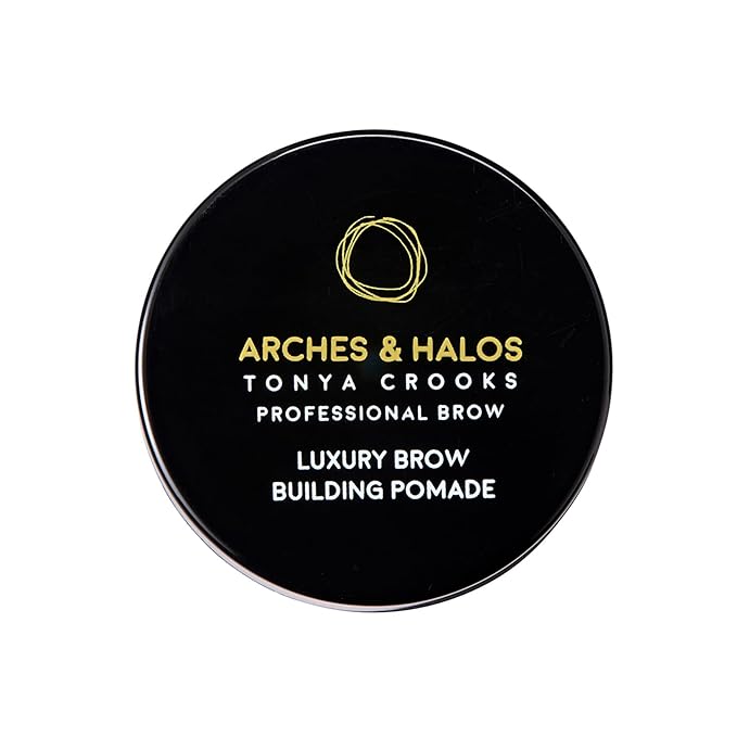 Arches and Halos Luxury Brow Building Pomade - Vegan Eyebrow Pomade - Creamy, Long Wearing Color for Clean, Defined Brows - Espresso - 0.1 oz