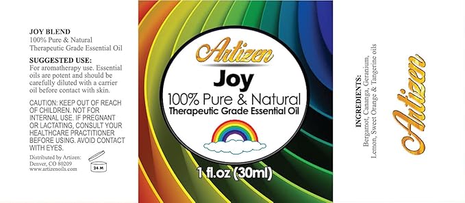 Artizen Joy Blend Essential Oil (100% Pure & Natural - Undiluted) Therapeutic Grade - Huge 1oz Bottle - Perfect for Aromatherapy, Relaxation, Skin Therapy & More - Aromatherapy Essential Oil