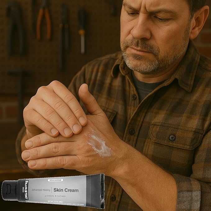 Advanced Healing Skin Cream with Silver, Vitamin E, & Hyaluronic Acid Which Promotes Natural Healing | Unscented | 3.4 oz