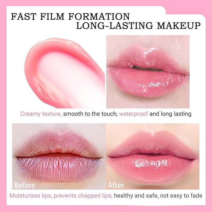 BINGBRUSH 3Pcs Ph Lipstick Color Changing,Crystal Jelly Gold Leaf Clear Mood Long Lasting Labiales Lip Care Moisturizer Lip Balm Korean Magic Lip Gloss 24 Hours Lip Tinted Stain Makeup Set for Women