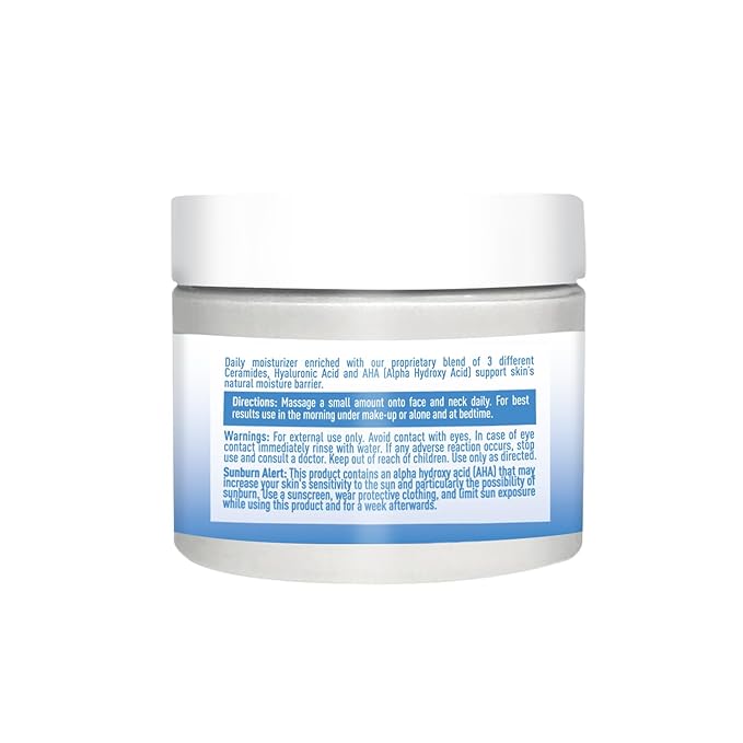 Desert Essence Moisturizing Ceramide Facial Cream 2 fl oz - Vegan, Gluten-Free. Cruelty-Free - Supports Skin's Natural Moisture Barrier - Moisturize and Rejuvenate - Perfect for Sensitive Skin