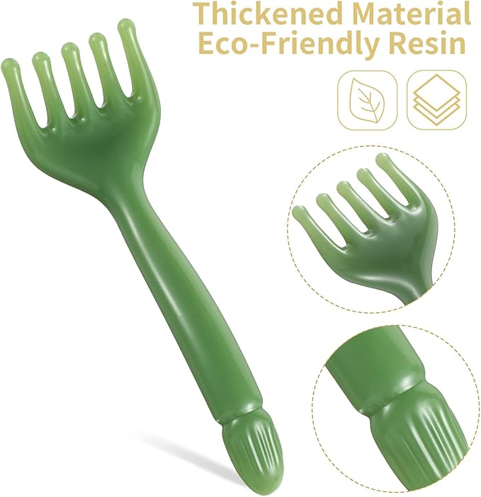 2Pcs Head Massager Scalp Handheld Resin Comb Portable Head Scratcher Massager Relax Tool Gua Sha Five-Claw Comb Manual Relaxation Tool for Father Mother Soothing Massage Face Eye Nose Jaw Neck