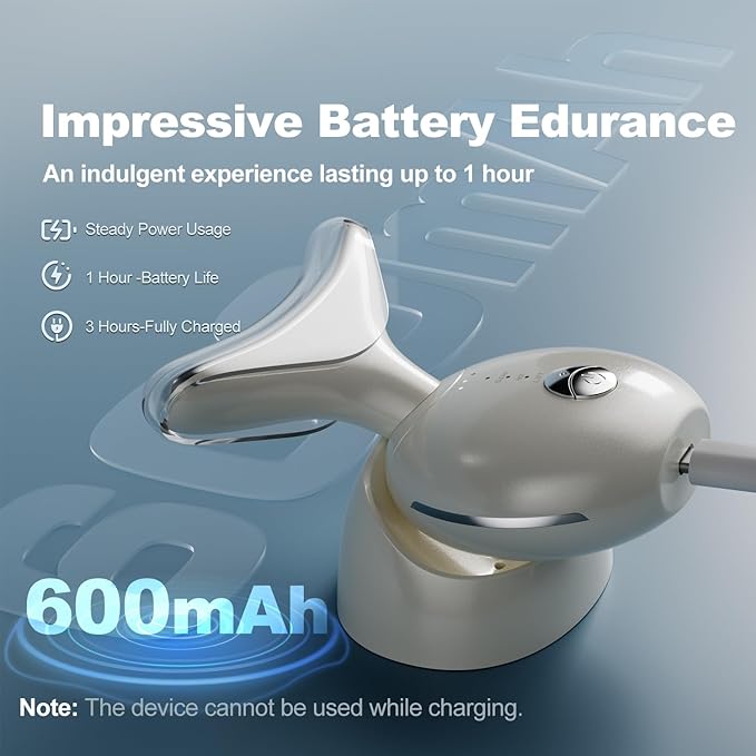 7 in 1 Face Massager Tool, Red Light Therapy for Face and Neck, Portable Face Lift Device, Neck Massager for Double Chin Reducer