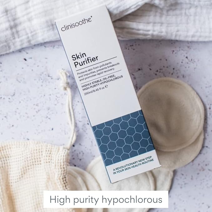 Clinisoothe+ Skin Purifier – Daily Cleanser and Acne Treatment for Face & Body, with Hypochlorous Technology to Prevent Breakouts & Promote Rapid Recovery, for All Skin Types (8.4oz Pour Bottle)