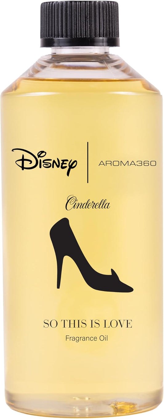 Aroma360 x Disney | So This is Love Oil Blend | Disney Princess Cinderella Luxury Essential Diffuser Oil | Aromatherapy Scent Diffuser Oil | Pear, Jasmine and Patchouli 16.9 fl oz, 500 mL