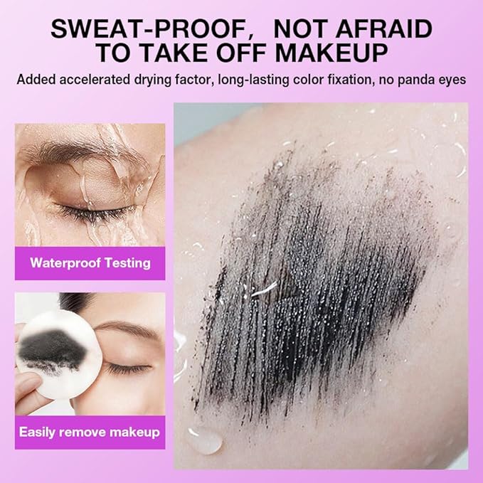 5 PCS Black Voluminous Original Volume Building Mascara Makeup, Lengthening, Defining, Curling, Multiplying, Buildable Formula,Cruelty Free,Waterproof Bulk Mascara Pack