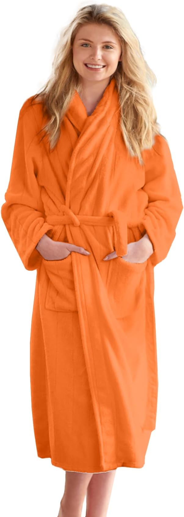 DAN RIVER Premium Cotton Terry Robes for Women and Men, Ultra Soft bathrobe with Adjustable Waist Belt and Pockets Pack of 1