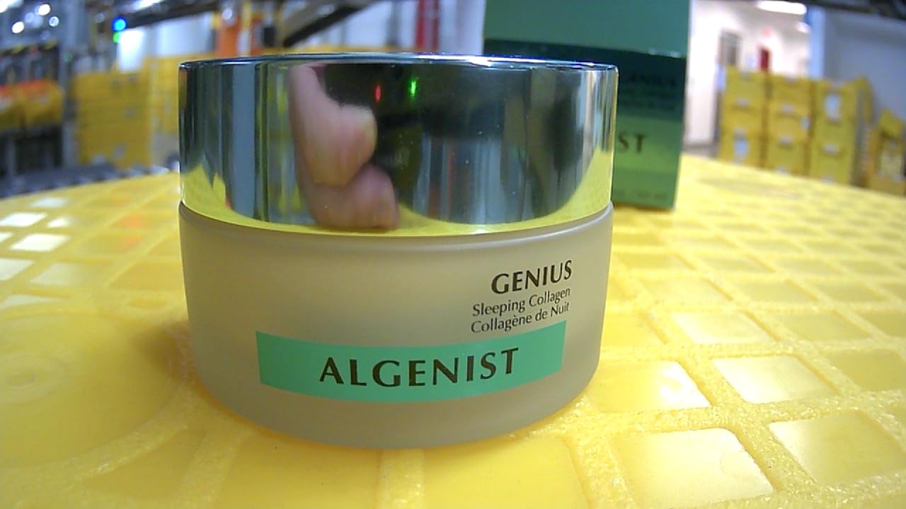 Algenist GENIUS Sleeping Collagen Night Cream - Firming Face Cream with Collagen, Collagen Amino Acids and Ceramides for a Visibly Smoother Complexion - Non-Comedogenic Skincare (2oz)