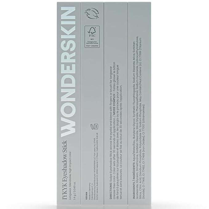 Wonderskin IYKYK Eyeshadow Stick - Longwear Eye Shadow Sticks, Budge-Proof & Waterproof Shimmer Eyeshadow Stick with Built-in Sharpener (Vixen)