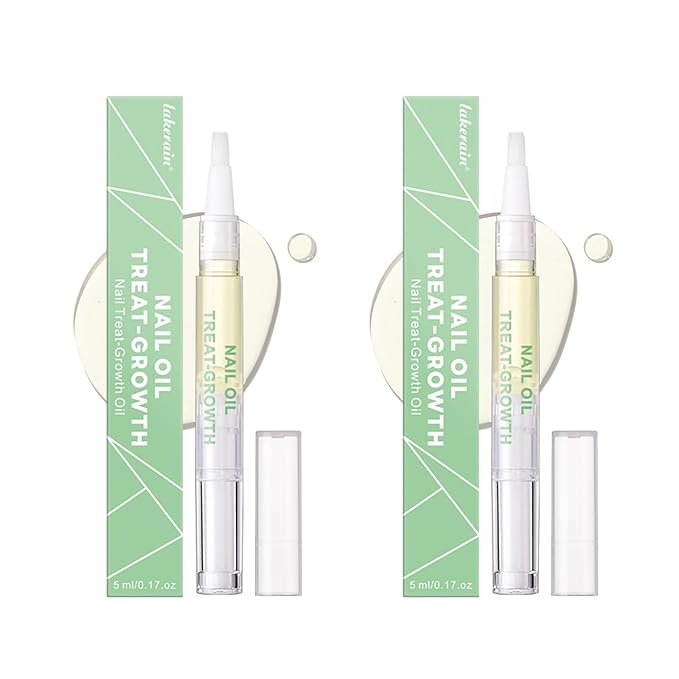 Cuticle Oil Pen, 2PCS Revitalizing Cuticle Oil Pen for Nails, Nail Oil for Nail Care & Nail Growth, Repaired Cuticles Overnight Cuticle Softener Nail Strengthener Protector Oil