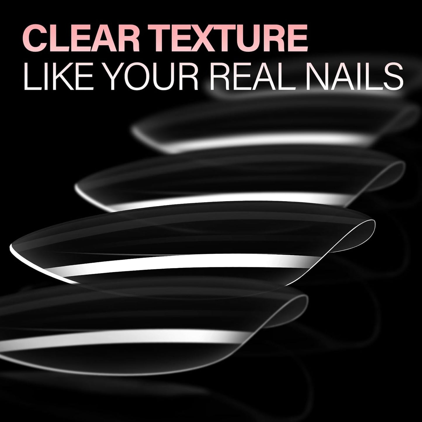 AILLSA Medium Almond Nail Tips Soft Clear Gel Nails Tips Preshaped Full Cover Nails Tip False Gelly Nail Tip for Nails Extension with Storage Box 216pcs 12 Sizes