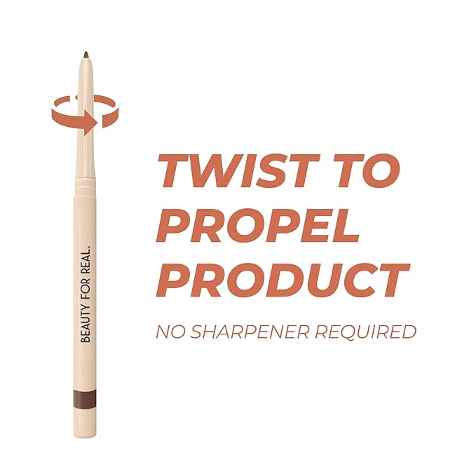 Beauty For Real I-Line 24-7 Waterproof Gel Eyeliner, Whiskey, Golden Brown Bronze, Cruelty Free Blendable Gel Formula for Precision Application, 0.01oz