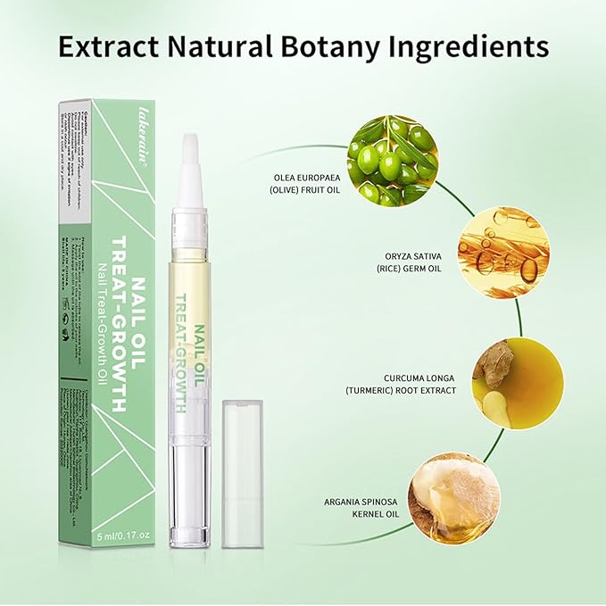 Cuticle Oil Pen, 2PCS Revitalizing Cuticle Oil Pen for Nails, Nail Oil for Nail Care & Nail Growth, Repaired Cuticles Overnight Cuticle Softener Nail Strengthener Protector Oil