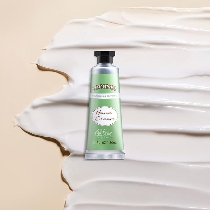 BODY & EARTH # LOVE Hand Cream Gift Set Hand Lotion Sets for Women Gift, Mothers Day Gifts for Mom Gifts, Pack of 6 Advanced Repair Hand Cream for Dry Hands Non-greasy Best Birthday Gifts for Women