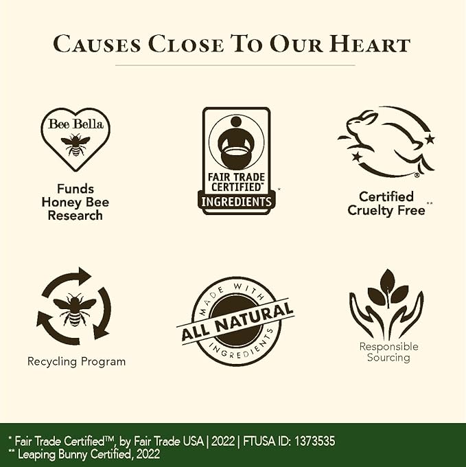 Bee Bella Lip Balm, Cherry, 3 Pack - Moisturizing Lip Care, 100% Natural, Original Organic Beeswax with Vitamin E, Handmade in USA, Gift Item