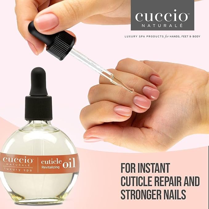 Cuccio Naturale Revitalizing Cuticle Oil - Hydrating Oil For Repaired Cuticles Overnight - Remedy For Damaged Skin And Thin Nails - Paraben/ Cruelty-Free Formula - Sweet Almond - 2.5 Oz
