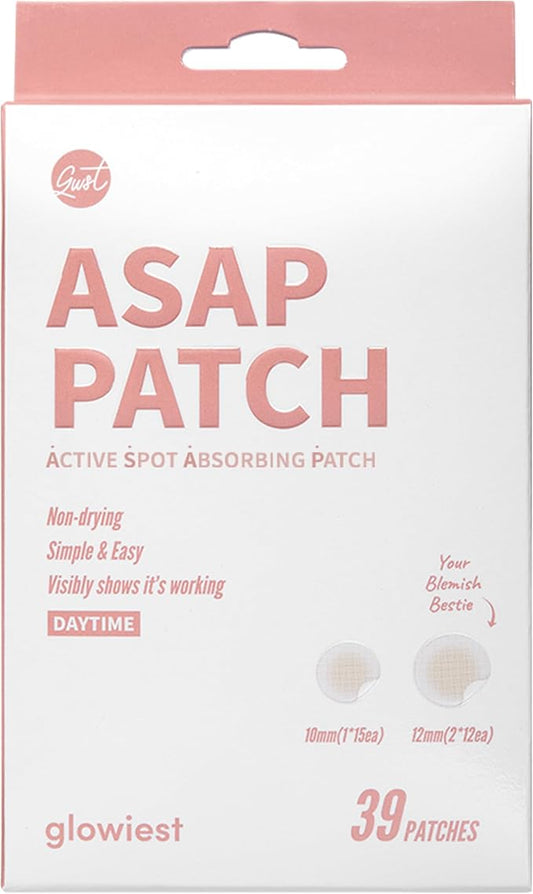 ASAP Active Spot Alleviating Patch 39 Patches [Daytime] 10mm (1 * 15ea) & 12mm (2 * 12ea) | Premium Hydrocolloid Dressing | Simple & Easy Active Treatment