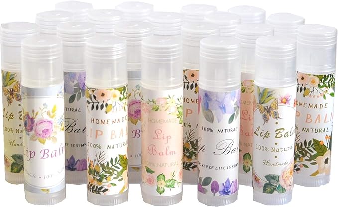Assorted T5 50pcs Lip Balm Labels - Paper Stickers for Lip Balm Containers