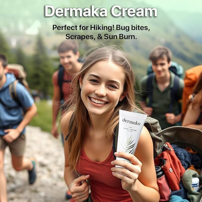 Dermaka All-Natural Skin Soothing Cream 4 Ounce – Moisturizing Lotion with Arnica, Green Tea, Chamomile & Vitamin E – Hydrating, Fast-Absorbing & Non-Greasy Formula for Healthy-Looking Skin