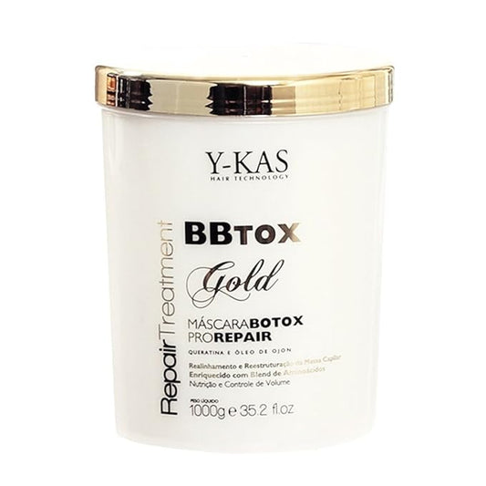 BBTOX Gold Hair Repair Treatment | Volume Control | Pro Repair Mask Keratin and Ojon Oil 1KG