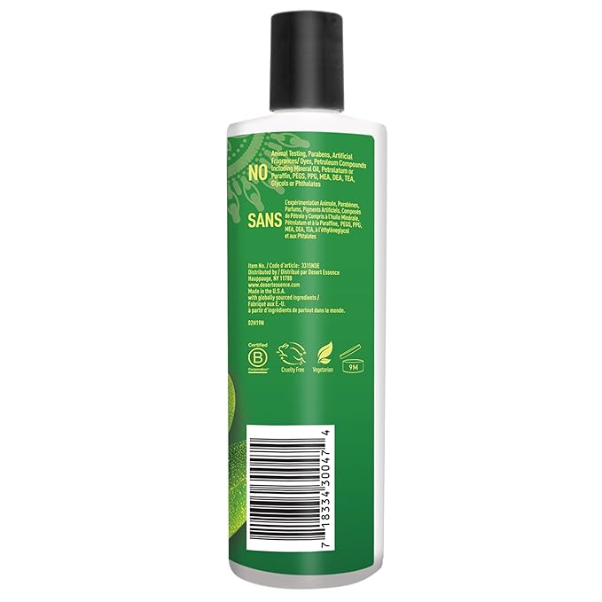 Desert Essence Tea Tree Replenishing Conditioner - 12.7 Fl Ounce - Peppermint & Yucca - Eucalyptus Oil - Vitamin E - Keratin - Murumuru Butter For Dull, Damaged Hair - Reduces Hair Breakage & Flaking