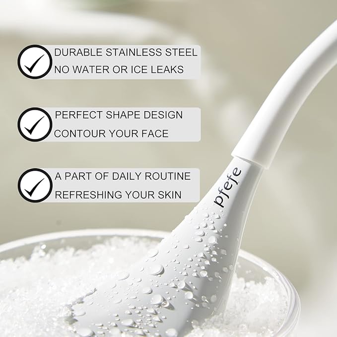 Cryo Sticks for Face, Ice Globes Cryo Globes for Facials, Esthetician Supplies Gifts, Unbreakable Stainless Steel Ice Roller Cooling Spa Balls with Storage Case