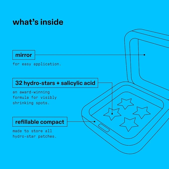 Starface World Hydro-Star + Salicylic Acid Patches Big Pack (32 ct) and Black Star Hydrocolloid Pimple Patches Big Pack (96 ct)