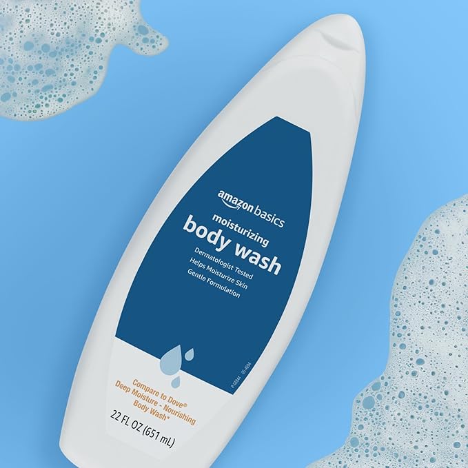 Amazon Basics Body Wash for Moisturizing Skin, Fresh, 22 fl oz (Pack of 2)