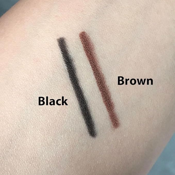 10PCS Brown Automatic Waterproof Inner Eyeliner, Eyeshadow & Eyebrow Pencil – Multi-Use Cream Pen for Liner, Shadow & Brows