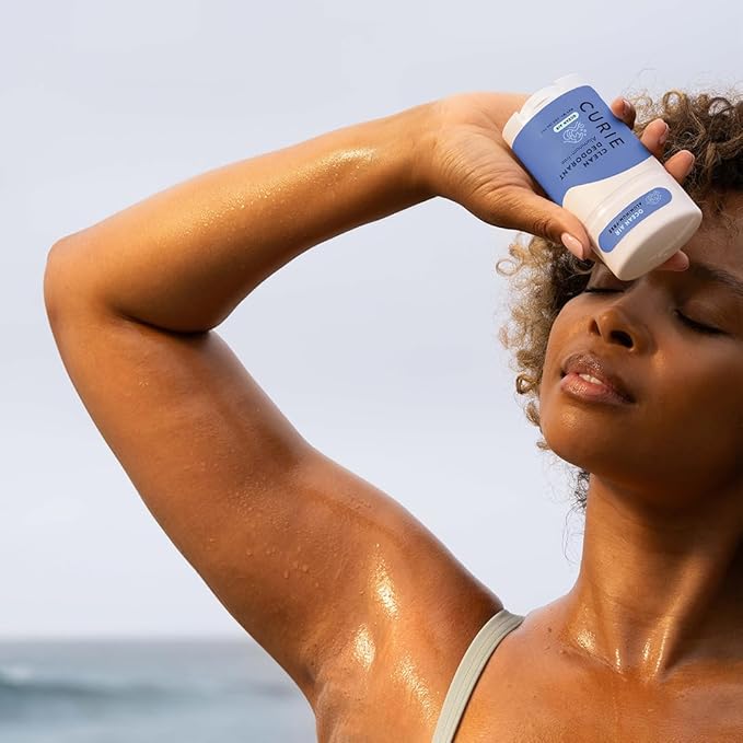 Curie Natural Deodorant for Women - Coconut Nectar + Ocean Air - Aluminum Free, Clean, Sustainable, Vegan, Paraben Free (2pk)