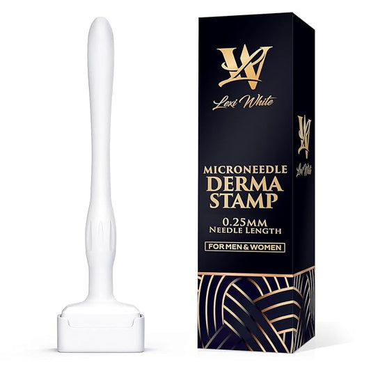 Derma Stamp Microneedle Roller For Face, Derma Roller for Beard, Microneedling Roller | For Women and Men | Micro Needle Roller For Face Scalp Derma Stamp 0.25mm