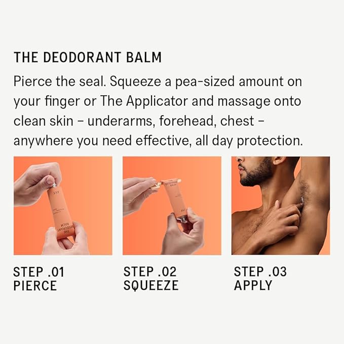 AKT Deodorant Balm 1.7 Fl Oz, Natural Deodorant for Men and Women, Award-Winning, Multi-use, Cream Deo Without Aluminum, Sc.01 Orange Grove, Plastic Free, All Genders