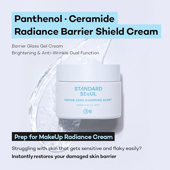 BARRIER GLASS GEL Moisturizer, Korean Skincare, Soothing, Sensitive skin, Pantenol, Azulen Capsule & Ceramide, hydrating face cream, Barrier Repair Cream, Glow Skin, 50ml