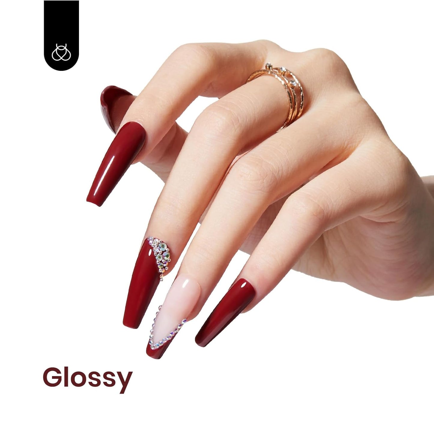 Beetles Red Gel Polish, Burgundy Red Fall Color Gel Nail Polish Soak Off UV Lamp Wine Red Nail Polish, Home Salon DIY Design Art Manicure Gift for Women, 1Pcs 15ml