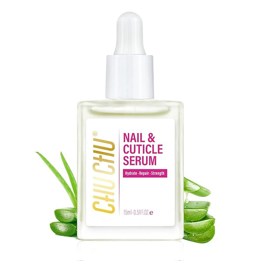 CHUCHU Nail Strengthener and Growth Serum: Natural Plant Repair Serum with Aloe Vera Scent - Nail Cuticle Care for Women Men Home Salon Gift