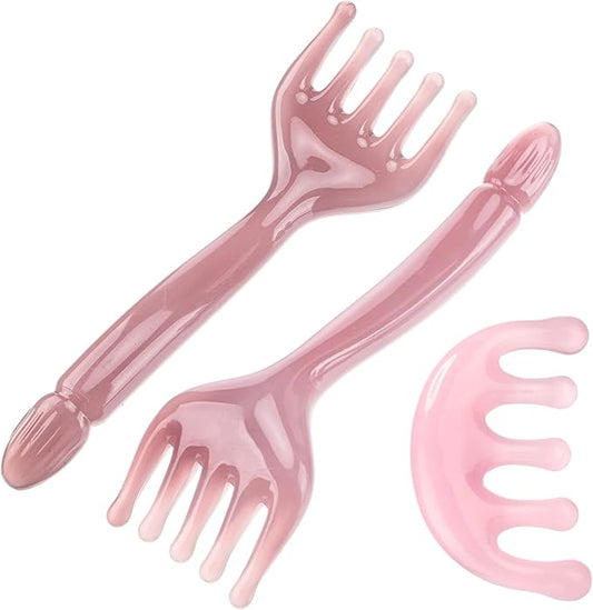 3 Pack Head Massager Scalp Comb Resin Scalp Stress Relax Tool for Birthday, Mother's Day, Father's Day