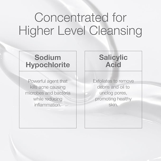 CLn® ProStrength Wash - PH-Balanced and Formulated for Daily Use with Salicylic Acid to Cleanse and Exfoliate Normal to Oily Skin for Men and Women with Body Odor, 8 fl oz.