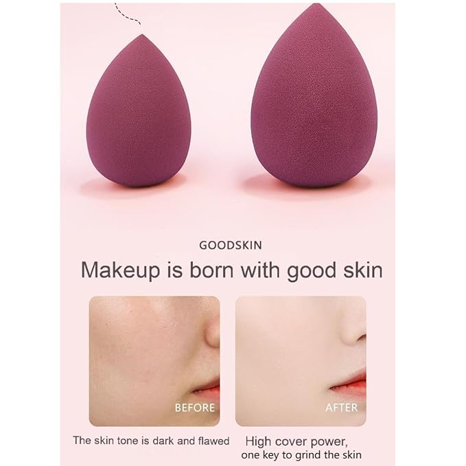 30-Piece Makeup Sponge Set -Makeup sponges without latex, Soft, Reusable & WashableMulti-Shape Beauty Sponges for Wet & Dry Use, Value Pack Makeup Blenders for Foundation & Concealer (30 packs)